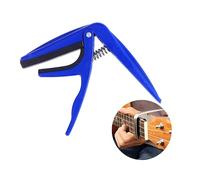 TEMPNAP Zinc Alloy Ukulele Capo Single-handed Clip-on Tuner for Acoustic Guitars Blue Color for Musicians and Ukulele Players