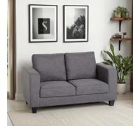 Seconique Tempo 2 Seater Grey PU Sofa - Wilko