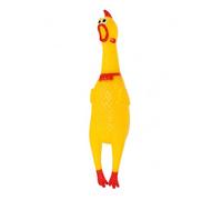 tempo di saldi Dog Toy Chicken Sound Approx. 30 cm Flexible PVC - Biting Toy for Home, Garden and Interaction