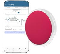 Tempo Disc Wireless Thermometer Sensor and Data Logger Beacon with Remote Indoor/Outdoor Monitoring in App on iOS/Android Smartphones, Unlimited Fast/Accurate Data Export, Bluetooth Compatible