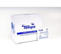 Tempo Sterile Alcohol Pad Swabs - 200 small wipes per box