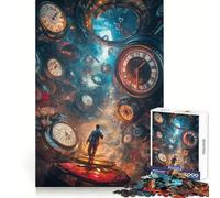 Temporal Navigator 1000 Piece Jigsaw Puzzles for Adults Jigsaw Thought Toy Indoor Fun Accurate Edge Art Collectible (38x52cm)
