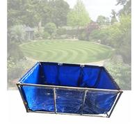 Temporary Above Ground Fish Pond - Aquarium Tank for Viewing and Aquaculture - Durable Canvas Water Holder for Home and Outdoor Use