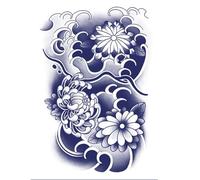 Temporary Adhesive Leg of the Body - Temporary Adhesive Label for 15-Day Body - Long Half Permanent Sticker for False Body Art for Adults | Body Sticker