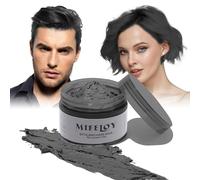 Temporary Black Hair Color Wax 120g, Instant Hairstyle Cream Dye, Disposable Coloring Mud for Men Women Youth, Natural Washable Styling Pomades for Party Cosplay DIY Halloween