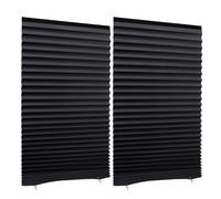 Temporary Blackout Blinds, 2 Pack 160 * 90cm Temporary Blinds for Windows, No Drill Blinds Stick on Curtains Blackout Blinds, Easy Fit High Shading Blinds for Bedroom Kitchen Bathroom Nursery Loft