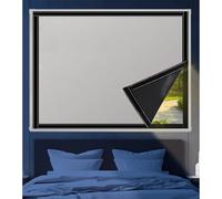 Temporary Blackout Blinds 70 x 170 cm, Customized Blind Temporary, No Drill, Easy Fit, Light Material Blackout Blinds Square Blinds Curtain, with Nano Tape for Travel Rv Car, Grey