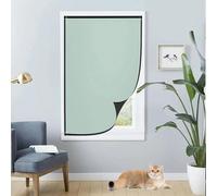 Temporary Blackout Blinds 95 x 95 cm, Thermal Blackout, Portable Lightweight, Adjustable, Multiple Sizes Day and Night Blinds Curtains, with Nano Tape for Travel Rv Car, Green A