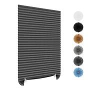 Temporary Blackout Blinds - No Drill Stick-On Curtains for Bedroom, Kitchen, Bathroom Windows - Thermal Privacy Protection, Easy Fit With Clips