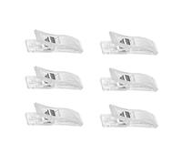 Temporary Blinds Clips,6Pcs Plastic Clips for No Drill Blinds,Transparent Clip for Paper Blinds,Clear Clips for Window Blinds Curtains (6)