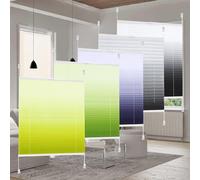 Temporary Blinds for Windows, 85 x 100 cm No Drill Stick on, Easy Fit Temporary Blinds Pleated Blinds Includes All Assembly Parts, for Bedroom Bathroom Kitchen, Yellow