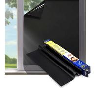 Temporary Blinds For Windows - Static Black Out Bedroom, Travels, Office, & Nursery Room - 8 Metres Blackout Blind By Magic