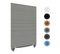 Temporary Blinds Stick on No Drilling Light Filtering Cut to Size Easy to Install Self Adhesive Privacy Paper Pleated Shades No Drill Blinds for Windows Bathroom Kitchen Patio Doors