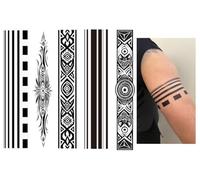 Temporary Bracelet Tattoos Tribal Tattoos Maori Design Tattoos Jim5 5 Sheets