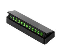 Temporary Car Number Tag - Flat Phone Display for Windshield Contact Information, Adjustable Design | Removable Door Holder for Dashboard, Segn