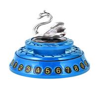 Temporary Car Parking Card - Multifunctional Rotating Swan Aromatherapy Diffuser | Solar Power Swan Air Freshener Oil Diffuser, Dashboard Phone Number Plate for Auto, Vehicle