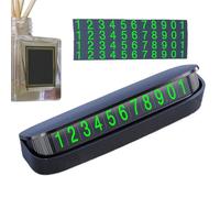 Temporary Car Phone Number Plate, Dashboard Contact Sign, Adjustable Parking Phone Display With Clear Numbers, Sleek Modern Design, Car Interior Accessory, Vehicle Parking Tool For Drivers