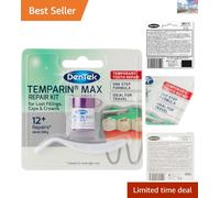 Temporary Dental Repair Kit - Secure Lost Fillings & Caps, 12+ Emergency Repairs