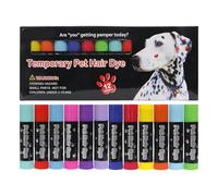 Temporary Dog Hair Dye, Washable Pet Grooming Dye, Dog Hair Color Chalk, Non Toxic Formula, Easy Application, 10.7 Cm, For Cats, Horses