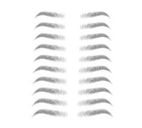 Temporary Eyebrow Stickers Waterproof - 10 Pairs Natural Looking Transfer Brows, Peel And Apply Eyebrow Decals For Women With Sparse Brows, Makeup Replacement, Quick Fix, Instant Shaping