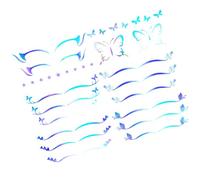 Temporary Eyeliner Stickers 6 Sheets Paper Adhesive Eye Makeup