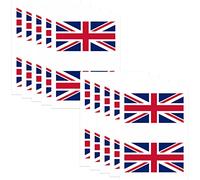 Temporary Face & Body Tattoo Sticker Flag Tattoos for trips pub World Cup Transfer Stickers for St George's Day Football Fan Kids Party Decorations - 5 Pack/20 Tattoos (Great Britain National Flag)