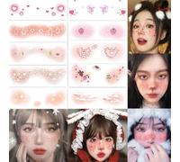 Temporary Face Plasters Pack of 10 Temporary | Christmas face decoration for travel, everyday life, special occasions, autumn events, parties