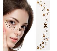 Temporary Face Tattoo,Face Makeup Patches Fashionable Temporary Face Stickers | Sweatproof Makeup Stickers Face Glitter Stickers for Women Girls