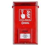 Temporary Fire Alarm - Site Alarm with Call Point - 110dB Siren - Battery Operated Alarm - Ideal for Construction Sites and Temporary Events