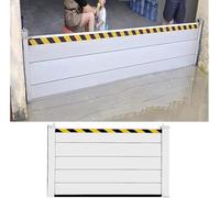 Temporary Flood Barrier for Garage, Basement & Driveway - 3.3ft High x 7.9ft Wide, Removable Water Control Solution, Effective Flood Prevention, Easy Installation