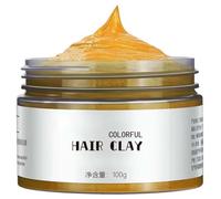 Temporary Gold Hair Color Wax 100ml - Instant Blonde Hairstyle Cream Dye - Disposable Coloring Mud for Men Women Youth - Washable Golden Styling Pomades for Party, Cosplay, Halloween DIY