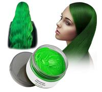 Temporary Green Hair Color Wax - Instant Natural Hairstyle Cream Green Dye - Disposable Coloring Mud for Women & Men Youth,Halloween Natural Washable Styling Pomades for Party Cosplay DIY