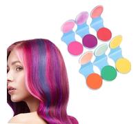 Temporary Hair Chalk for Girls 6 Color,Glow in UV Light Neon Hair Chalk Washable Blacklight Reactive Hair Dye Color UV Makeup for Halloween Cosplay,Christmas Birthday Gift for Girls Age 5-12 Years Old