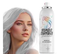 Temporary Hair Color Spray | 150ml Instant Hair Spray for Adults & Kids | Washable & Non-Sticky, Gentle Formula, Silver White | Halloween, Cosplay, Costume Party, Festivals