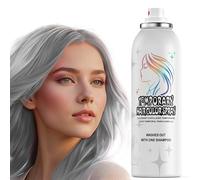 Temporary Hair Color Spray | 150ml Instant Silver Gray Hair Spray for Adults & Kids | Washable & Non-Sticky, Gentle Formula, Grey | Halloween, Cosplay, Costume Party, Festivals