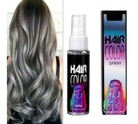 Temporary Hair Color Spray, Timesave Hair Coloring, Instant Hair Color Spray for Party, Hollowen, Cosplay, Hair Coloring Spray Gifts, for All Hair Types (Gray, 10cm)