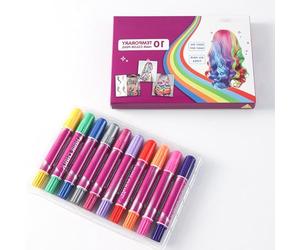 Temporary Hair Color Sticks 10pcs Chalk Washable for Girls Creative Dyes Markers Friendly Birthday Present Temporary Color for Dark