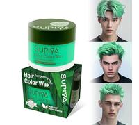 Temporary Hair Color Wax for Kids Women Men,Red Green Blue Purple Hair Dye Colour,DIY Instant Hair Coloring Gel Cream for Cosplay Christmas Children's Day（Celadon #20W）