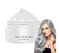 Temporary Hair Color Wax - Instant Hairstyle Cream Dye, Temporary Silver Gray Hair Color Wax, Hair Wax Hair Style Dye Mud For Men Women Youth, Easy Rinse Hair Styling Cream, Natural Ingredients 30g