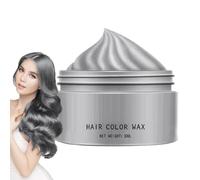 Temporary Hair Color Wax - Instant Hairstyle Cream Dye, Temporary Silver Gray Hair Color Wax, Hair Wax Hair Style Dye Mud For Men Women Youth, Easy Rinse Hair Styling Cream, Natural Ingredients 30g