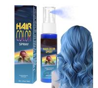 Temporary Hair Colour Spray,Crazy Blue Color Hair Spray,Washable One-Time Temporary Hair Colour Dye Instant Styling,Halloween,Cosplay, Fancy Dress, Easy to Color, 30ml