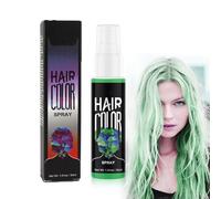 Temporary Hair Colour Spray,Crazy Green Color Hair Spray -Crazy Green Temporary Coloured Hair Spray Instant Styling,Washable Hair Dye Spray Instant Hair Dye for Halloween,Cosplay, Easy to Color, 30ml