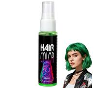Temporary Hair Colour Spray,Temporary Coloured Hair Dye,Washable One Time Hair Dye Spray Instant Styling,Hairs/pray Women,Hair Sp/ray Temporar/y K/ids,Coloured Hairspra/y for Party,Cosplay(Green)