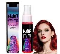Temporary Hair Colour Spray,Washable Hair Color Spray,Grey Hair Dye Spra/y,Semi Permanent Hair Dye S/pray,Fast Temporary Hair Dye for Halloween,S/pray H/air D/ye for Cosplay Instant Styling,Red