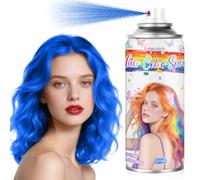 Temporary Hair Colour Spray - Washable & Non-Sticky Halloween & Party Hair Makeup for Kids & Adults for Christmas Birthday New Year Fancy Dress & Festivals(Blue)