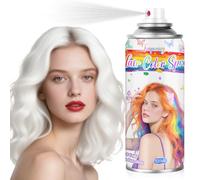 Temporary Hair Colour Spray - Washable & Non-Sticky Halloween & Party Hair Makeup for Kids & Adults for Christmas Birthday New Year Fancy Dress & Festivals(White)