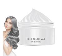 Temporary Hair Colour Wax - Silver Grey Hair Dye | Washable Hairstyle Cream Tint | Instant Colour Done, Natural Styling Gel for Men, Women, All Ages, Professional Use