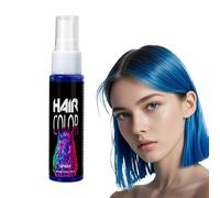 Temporary Hair Dye, Crazy Blue Color Hair Spray, Crazy Bule Hair Color Dye,Instant Color,Washable One Time Temporary Hair Dye Spray Instant Styling,Halloween,Cosplay, Easy to Color, 30ml