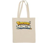 Temporary Human Life Concept Design Natural Cotton Tote Bag White