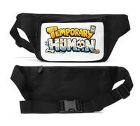 Temporary Human Life Concept Design Unisex Waist Bag Black